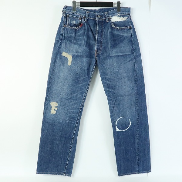 実際に弊社で買取させて頂いたLEVIS/リーバイス ヴィンテージ ユーズド加工 デニムパンツ 55501 J09A J17055 0304/W34