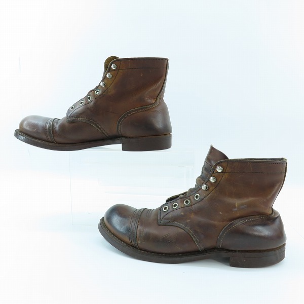 実際に弊社で買取させて頂いたRED WING/レッドウィング IRON RANGER/アイアン レンジャー ワークブーツ 8111/10.Dの画像 3枚目