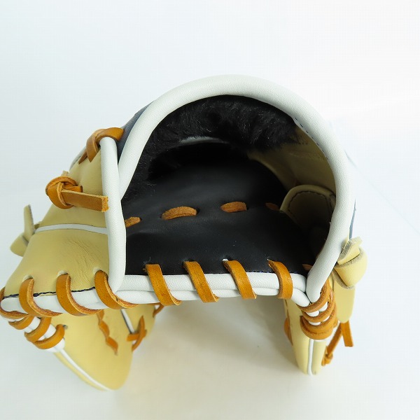 実際に弊社で買取させて頂いたZETT/ゼット FINECatch SMUカラー 軟式/オールラウンド グローブ BRGB35430Aの画像 5枚目