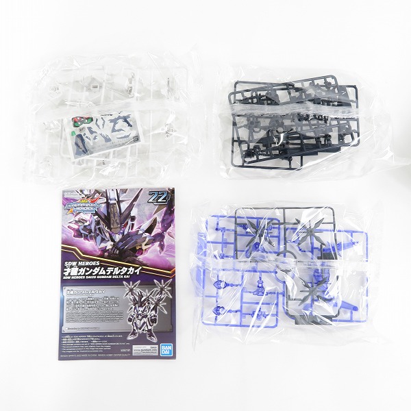 実際に弊社で買取させて頂いた【未組立】BANDAI/バンダイ SDW HEROS シーザーレジェンドガンダム/才蔵ガンダムデルタカイ 2点セット/ガンプラの画像 2枚目