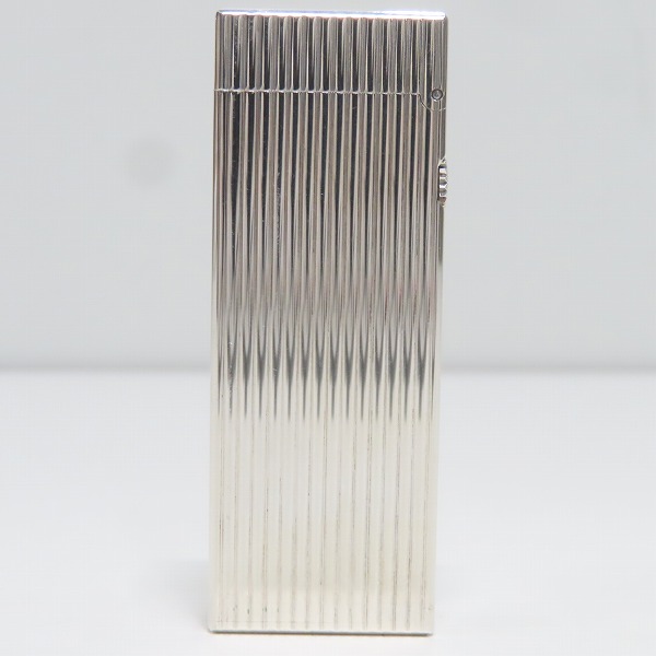 実際に弊社で買取させて頂いたDunhill/ダンヒル ガスライター サイドローラー ストライプ柄の画像 1枚目