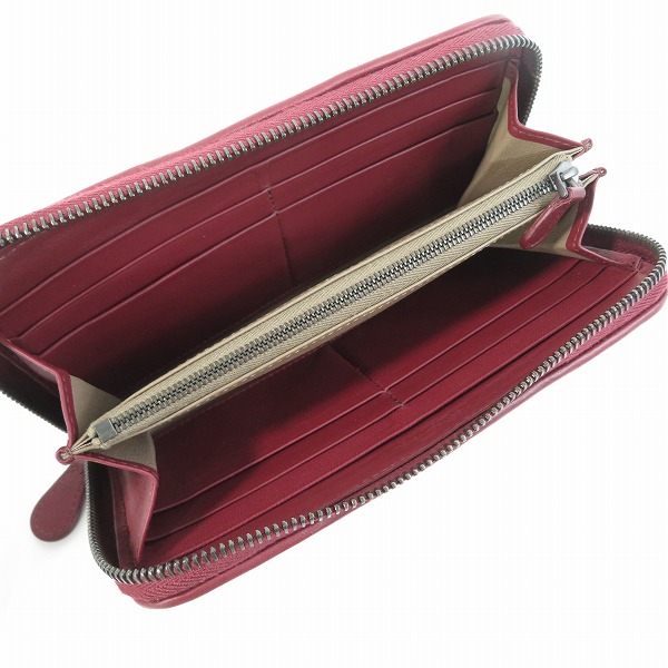 実際に弊社で買取させて頂いたBOTTEGA VENETA/ボッテガヴェネタ イントレチャート ラウンドジップ 長財布/ウォレットの画像 3枚目