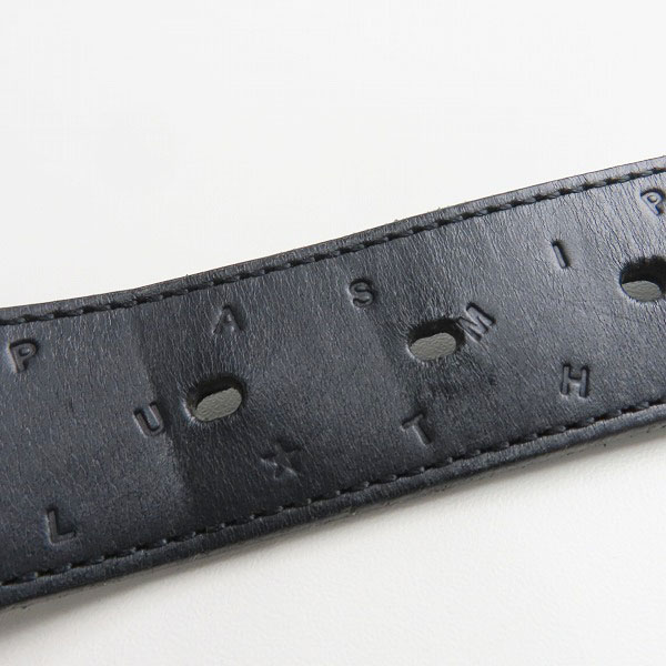 実際に弊社で買取させて頂いたPaul Smith/ポールスミス ロゴ総柄型押しレザーベルト Mの画像 5枚目