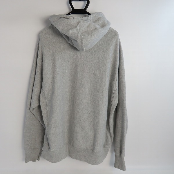実際に弊社で買取させて頂いたChampion/チャンピオン REVERSE WEAVE/リバースウィーブ プルオーバーパーカー グレー GF68/2XLの画像 1枚目