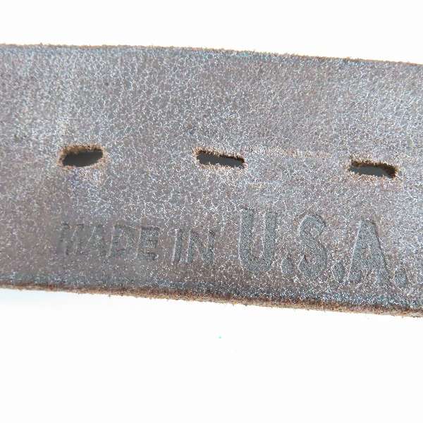 実際に弊社で買取させて頂いたGLAD HAND/グラッドハンド スタッズベルトHTC レザー オールドクロウ/32の画像 5枚目