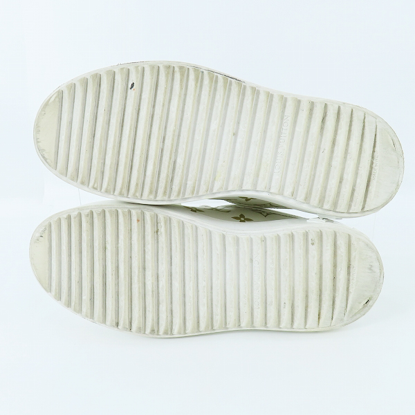 実際に弊社で買取させて頂いた【難あり】Louis Vuitton/ルイヴィトン 22年 タイムアウトライン モノグラム レザースニーカー/36の画像 2枚目