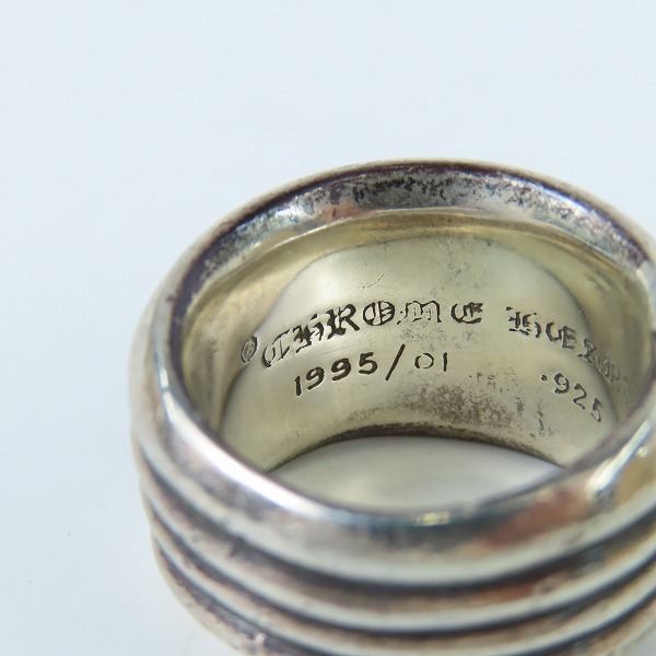 実際に弊社で買取させて頂いたCHROME HEARTS/クロムハーツ ハートダガー リング 21-22号の画像 6枚目