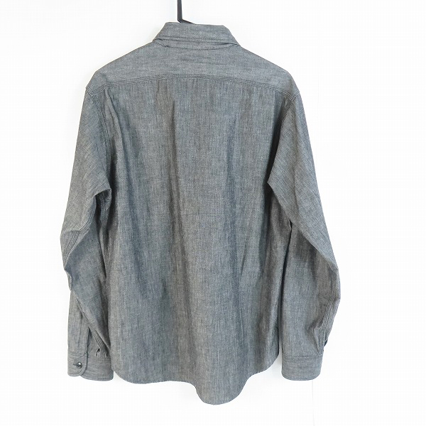 実際に弊社で買取させて頂いたSUGAR CANE/シュガーケーン BLACK CHAMBRAY WORK SHIRT SC29159 Lの画像 1枚目