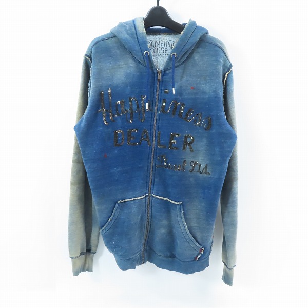 実際に弊社で買取させて頂いたDIESEL/ディーゼル ヴィンテージ加工 ジップアップパーカー /L