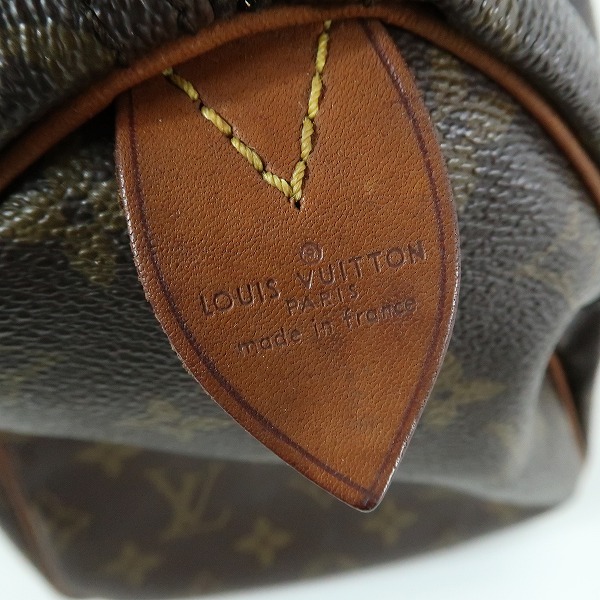 実際に弊社で買取させて頂いたLOUIS VUITTON/ルイヴィトン 80s モノグラム スピーディ30 ミニボストンバッグ M41526 の画像 4枚目