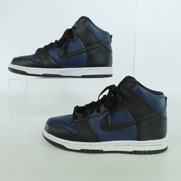 実際に弊社で買取させて頂いたNIKE×FRAGMENT DESIGN/ナイキ×フラグメントデザイン DUNK HI/ダンク ハイ ミッドナイトネイビー DJ0383-400/26.5の画像 3枚目