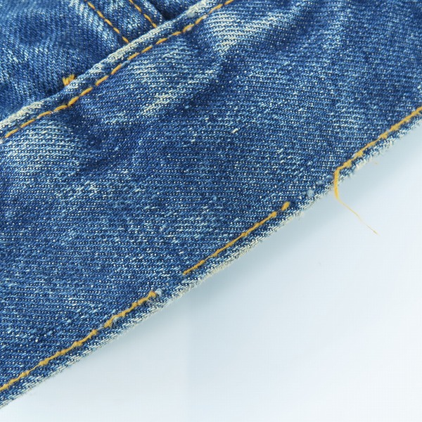 実際に弊社で買取させて頂いたLEVIS/リーバイス 70505 ヴィンテージ ボタン裏刻印521 デニムジャケット ビッグEの画像 6枚目