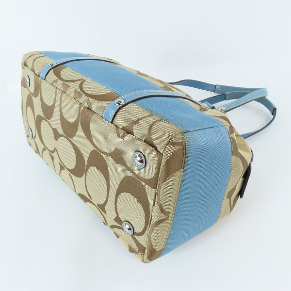 実際に弊社で買取させて頂いたCOACH/コーチ シグネチャー ミニボストン/トートバッグ F13551の画像 2枚目