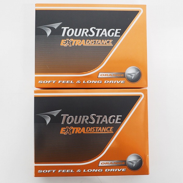 実際に弊社で買取させて頂いた【未使用】BRIDGESTONE/ブリヂストン TOURSTAGE/ツアーステージ EXTRA DISTANCE ゴルフボール オレンジ 2ダース の画像 2枚目