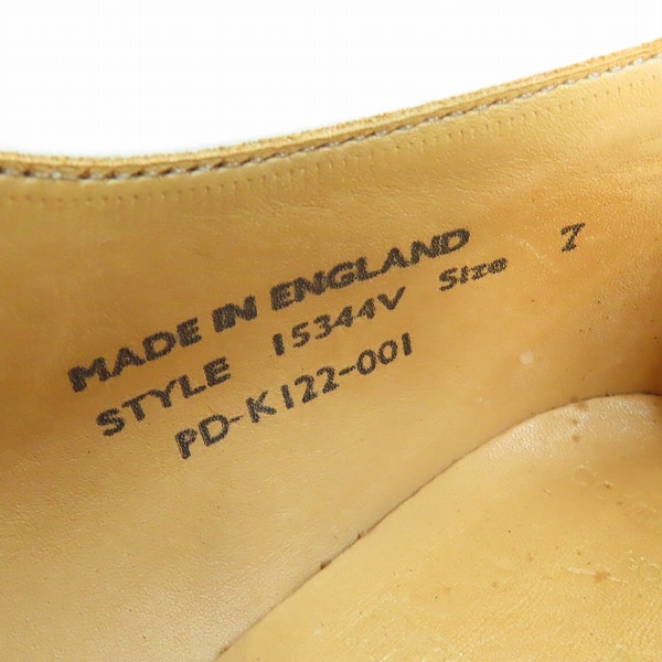 実際に弊社で買取させて頂いたGEORGE COX×COMME des GARCONS HOMME PLUS/ジョージコックス×コムデギャルソンオムプリュス レザーシューズ 15344V/7の画像 5枚目