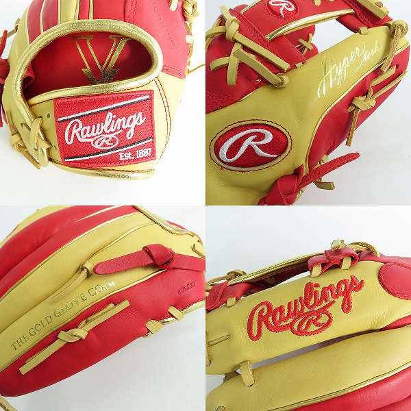 実際に弊社で買取させて頂いたRawlings/ローリングス HYPER TECH COLOR SYNC 軟式/内野手/右投げ用 グローブ GR4HTCN62の画像 7枚目
