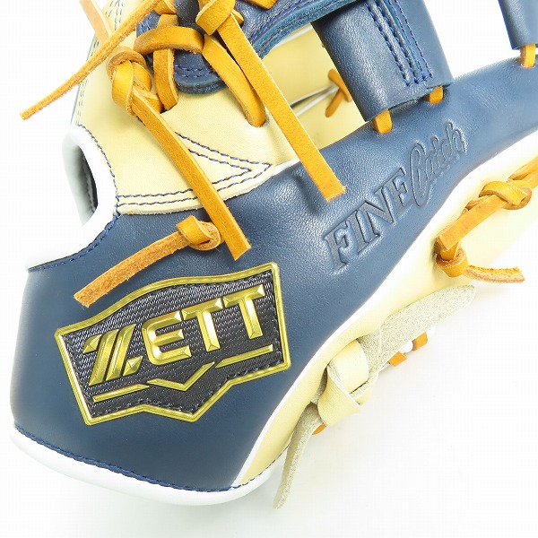 実際に弊社で買取させて頂いたZETT/ゼット FINECatch SMUカラー 軟式/オールラウンド グローブ BRGB35430Aの画像 7枚目