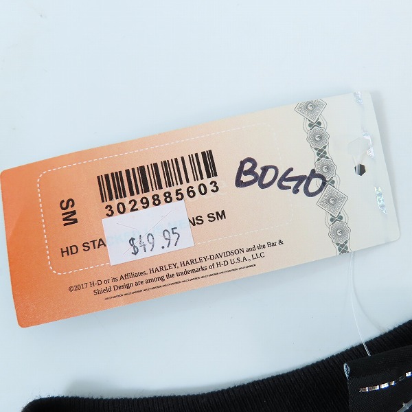 実際に弊社で買取させて頂いたHARLEY-DAVIDSON/ハーレーダビッドソン×The Rolling Stones/ローリングストーンズ ロンT 長袖Tシャツ/Sの画像 7枚目