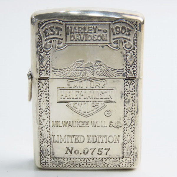 実際に弊社で買取させて頂いたZIPPO/ジッポー HARLEY-DAVIDSON/ハーレーダビッドソン ロゴ/1993年製