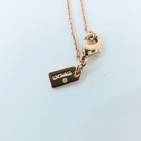 実際に弊社で買取させて頂いたCOACH/コーチ ロゴ/ストーン ネックレスの画像 6枚目