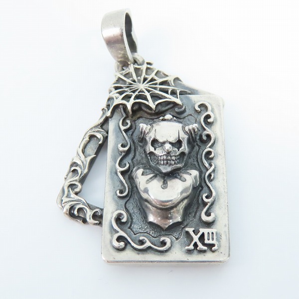 実際に弊社で買取させて頂いたF.A.L/FAL エフエーエル コンフィデンスカード ペンダントトップ ピエロスカルの画像 1枚目