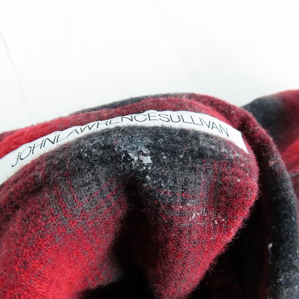 実際に弊社で買取させて頂いたJOHN LAWRENCE SULLIVAN/ジョンローレンスサリバン 長袖チェックシャツ ウール 3B004 16-23/Lの画像 5枚目