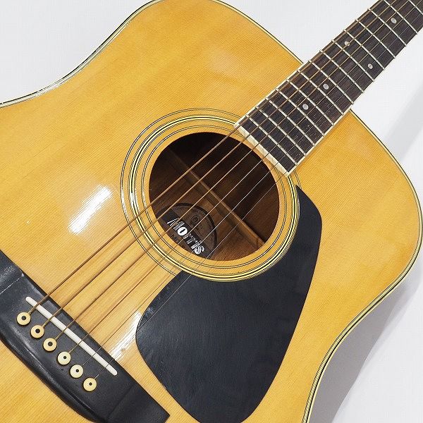 実際に弊社で買取させて頂いた★【使用感有り】Ｍorris/モーリス MD-505 アコースティックギター/アコギ 幌馬車ラベル 日本製 ハードケース付の画像 5枚目