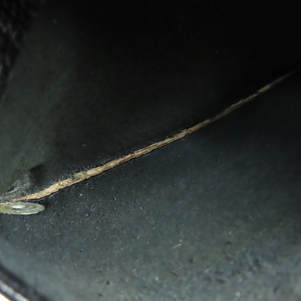 実際に弊社で買取させて頂いたA＆G/エーアンドジー クロスボタン レザーウォレット/財布 ボールウォレットチェーン付の画像 9枚目