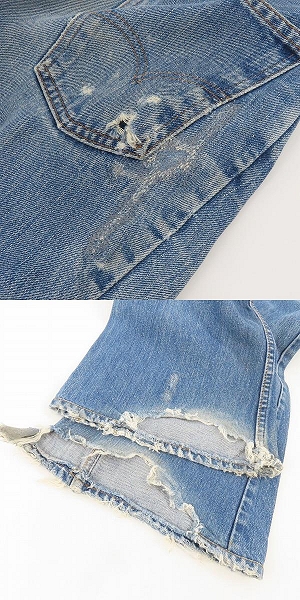実際に弊社で買取させて頂いたLevi's/リーバイス ヴィンテージ オレンジタブ 刻印8 TALONジップ デニムパンツの画像 9枚目