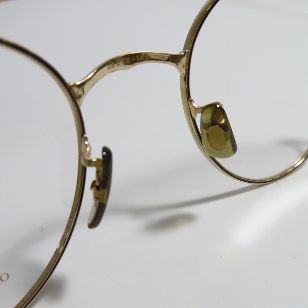 実際に弊社で買取させて頂いたOLIVER PEOPLES/オリバーピープルズ Cheswick G メタルフレーム メガネフレーム アイウェアの画像 3枚目