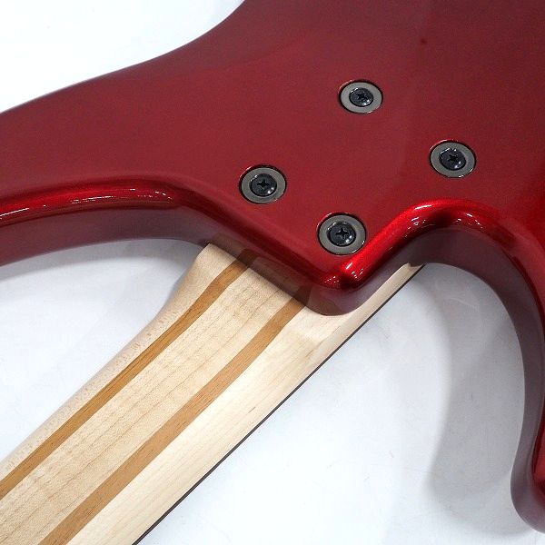 実際に弊社で買取させて頂いた★YAMAHA/ヤマハ TRBX304 CAR アクティブ4弦エレキベース キャンディアップルレッド ソフトケース付の画像 8枚目