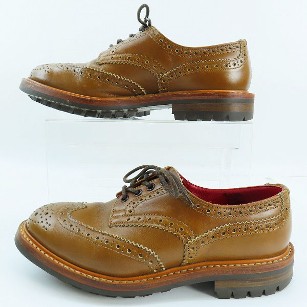 実際に弊社で買取させて頂いたTrickers/トリッカーズ ウィングチップシューズ M7292 ブラウン/7の画像 3枚目