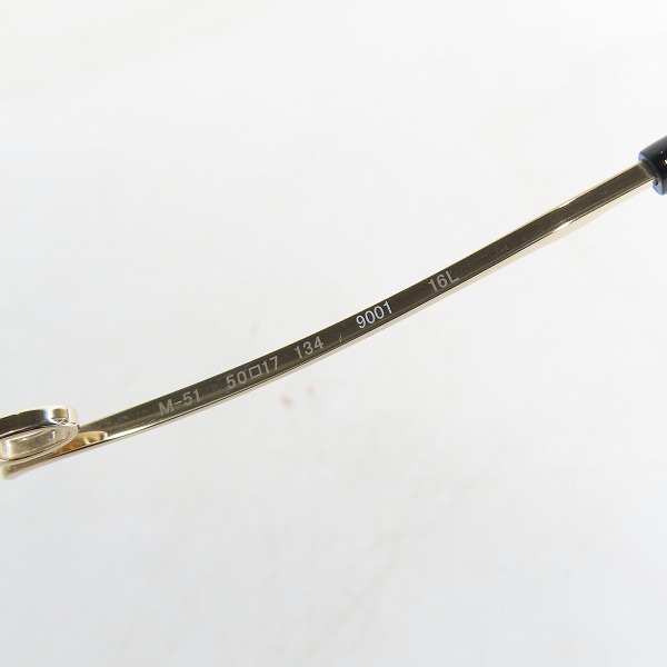 実際に弊社で買取させて頂いた999.9/フォーナインズ メガネフレーム アイウェア M-51の画像 5枚目