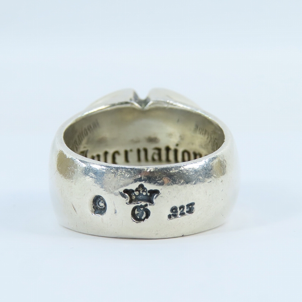 実際に弊社で買取させて頂いたGabor/ガボール スカルプティド オーバルクロス ラージ シグネットリング 24.5-25号の画像 3枚目