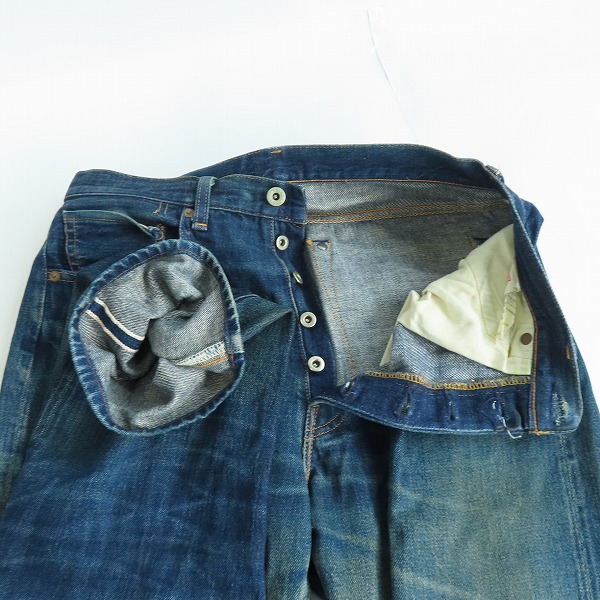 実際に弊社で買取させて頂いたLEVIS/リーバイス S501XX 復刻 大戦モデル BIG E/ビッグE 日本製 44501-0017 W33 L36の画像 2枚目