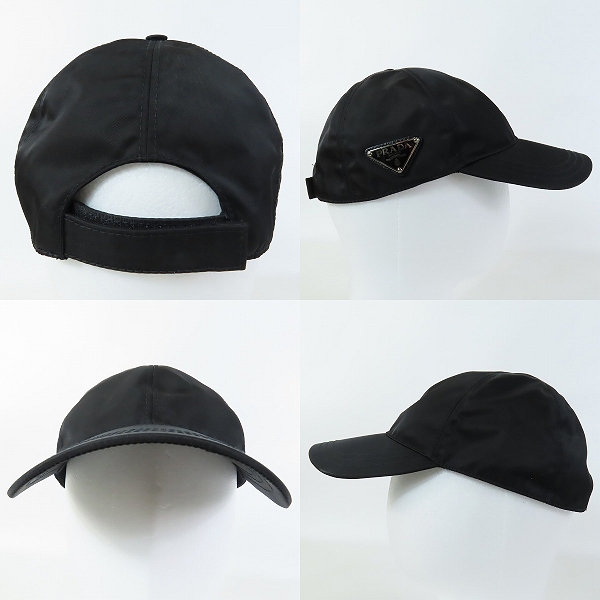 実際に弊社で買取させて頂いたPRADA/プラダ Re-Nylon トライアングルロゴ ベースボールキャップ/帽子 2HC274 2DMIの画像 1枚目