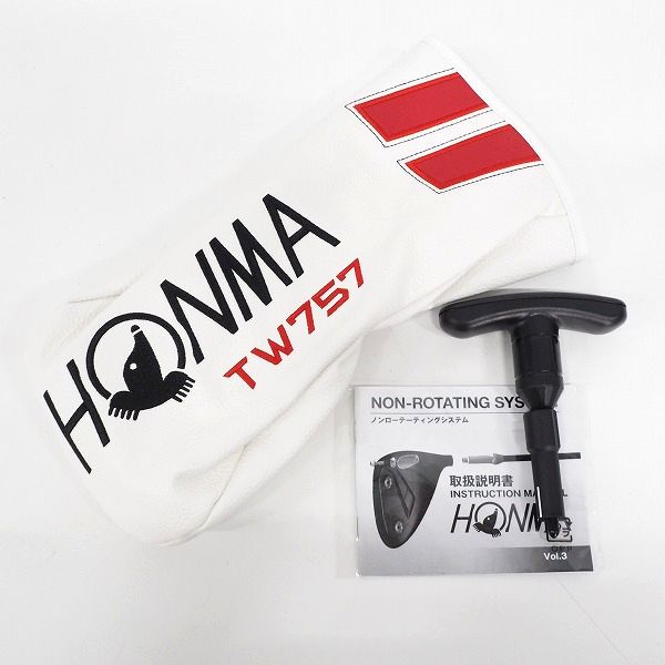 実際に弊社で買取させて頂いた【未使用】HONMA/ホンマ TOUR WORLD/ツアーワールド TW757 Type-S ドライバー 1w/9.0° VIZARD MA 6 FLEX:S HC付きの画像 7枚目