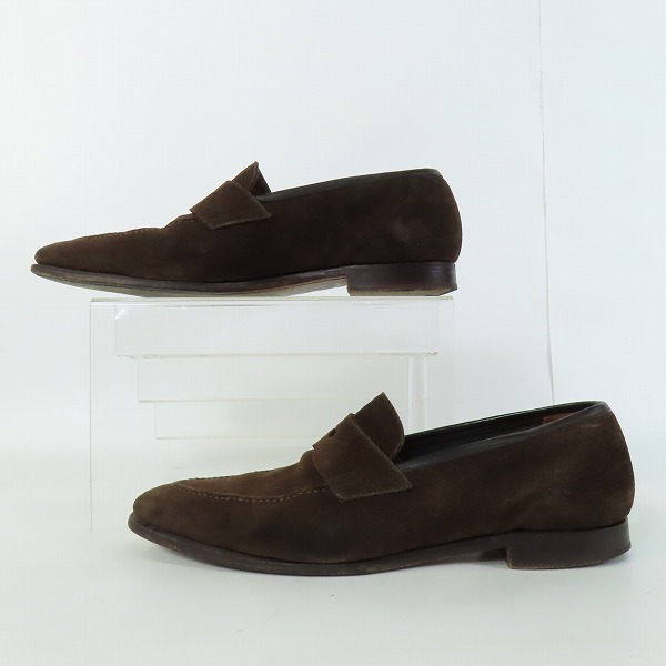 実際に弊社で買取させて頂いた【ジャンク】CROCKETT & JONES/クロケット＆ジョーンズ TEIGN ローファー/8.5Eの画像 3枚目
