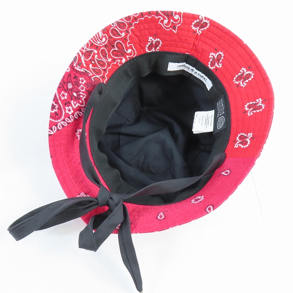 実際に弊社で買取させて頂いたChildren of the discordance/チルドレンオブザディスコーダンス BANDANA BUCKET HAT/バンダナバケットハット COTDAC-827B/2の画像 5枚目