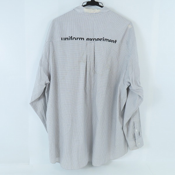 実際に弊社で買取させて頂いたuniform experiment/ユニフォームエクスペリメント チェック 長袖シャツ UE-212022/3の画像 1枚目