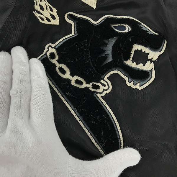 実際に弊社で買取させて頂いたDIESEL/ディーゼル リバーシブルスカジャン/Lの画像 7枚目