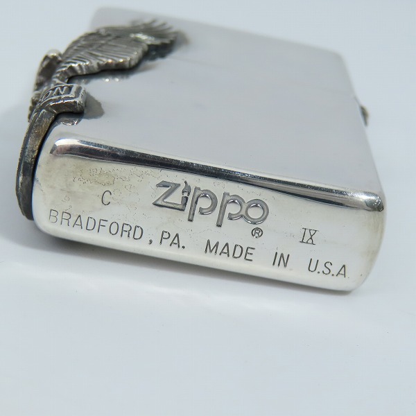 実際に弊社で買取させて頂いたZIPPO/ジッポー HARLEY-DAVIDSON ハーレーダビッドソン LIVE TO RIDE サイドメタル 1993年製の画像 3枚目
