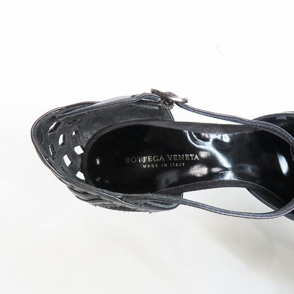 実際に弊社で買取させて頂いたBOTTEGA VENETA/ボッテガヴェネタ 異素材切替 パンプス スエード×レザー 36の画像 4枚目