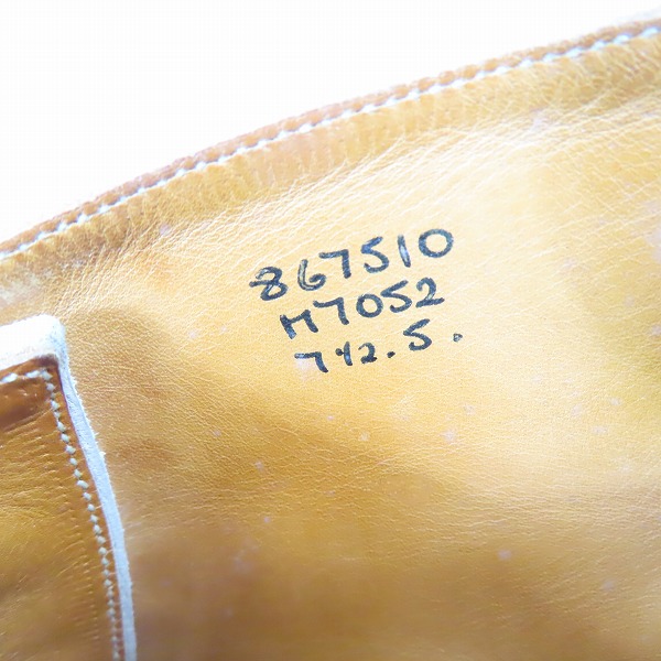 実際に弊社で買取させて頂いたTRICKER'S/トリッカーズ レザー ジョージ/チャッカブーツ スエード M7052/7.5の画像 5枚目