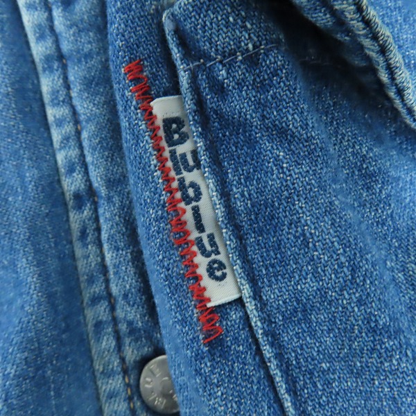 実際に弊社で買取させて頂いた【難有】BLUE BLUE/ブルーブルー 内キルティング デニムジャケット/2の画像 3枚目