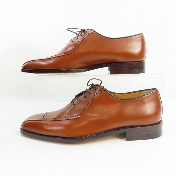 実際に弊社で買取させて頂いたa.testoni/ア・テストーニ スクエアトゥ ブローグシューズ/7の画像 3枚目