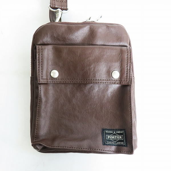 実際に弊社で買取させて頂いたPORTER/ポーター フリースタイル ポシェット ショルダーバッグ 707-07146 ダークブラウンの画像 0枚目