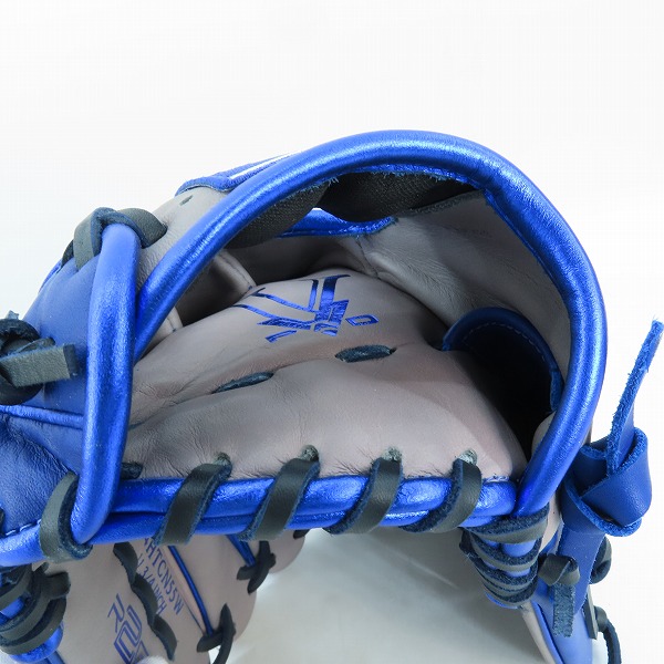 実際に弊社で買取させて頂いたRawlings/ローリングス HYPER TECH COLOR SYNC/ハイパーテックカラー 軟式/オールラウンド/右投げ用 グローブ/グラブ GR4HTCN55Wの画像 5枚目