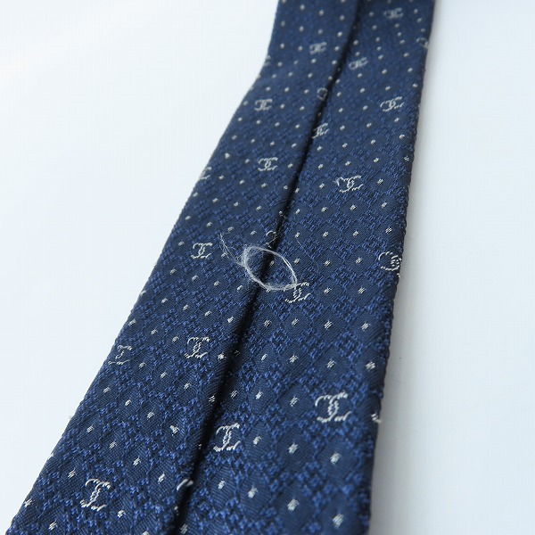 実際に弊社で買取させて頂いたCHANEL/シャネル ココマーク ドット シルクネクタイの画像 5枚目
