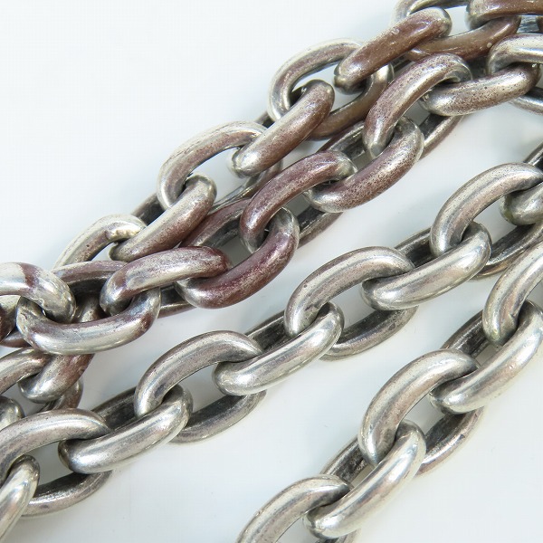 実際に弊社で買取させて頂いた【ギャラ付】gaboratory/ガボラトリー ガボール 2スカルズ & スカルオンゴシッククロス スモールオーバルリンク ネックレスの画像 6枚目